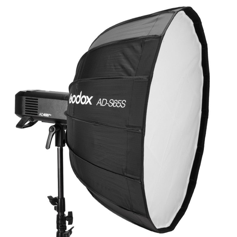 Godox AD-S65S Octa-Softbox 65 cm – parabolisch, mit Grid & 2× Diffusor, 2× Beauty-Reflektor – für AD300Pro, AD