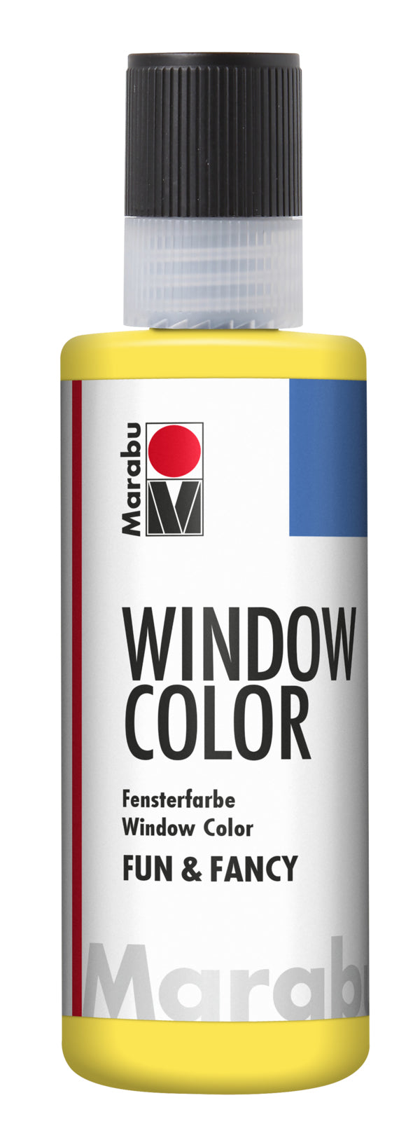 Marabu Fun & Fancy – Fenstermalfarbe – Gelb, 80 ml, für Glas & Porzellan