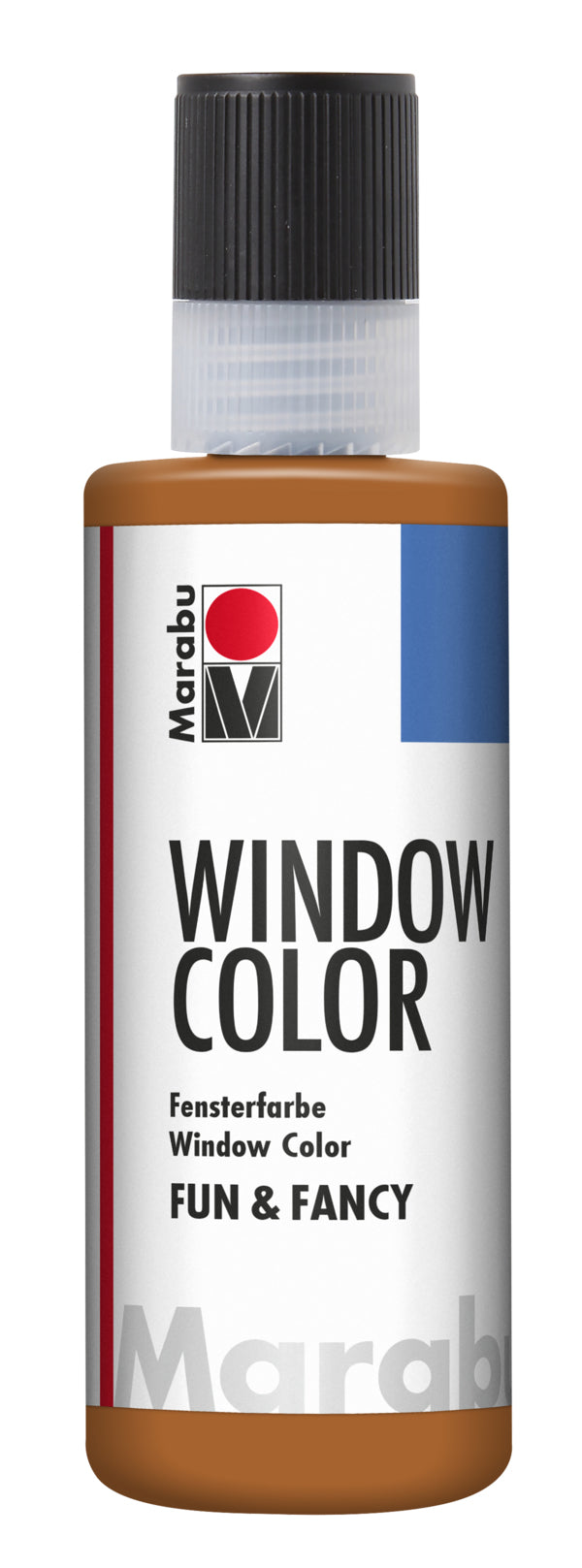 Marabu Fun & Fancy – Fenstermalfarbe – Hellbraun, 80 ml, für Glas & Porzellan