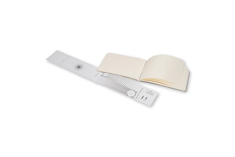 Moleskine Skizzenbuch, 9 × 14 cm, 120 g/m², 72 Seiten, schwarz, säurefrei