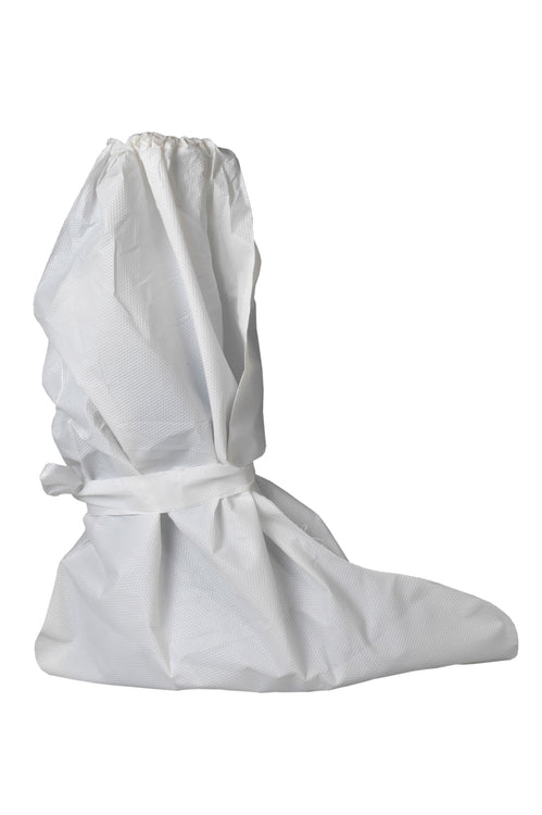Überstiefel CPE – Einheitsgrösse, 50 Stück/Beutel – Weiss, 55 cm, 150 µm, mit Gummizug