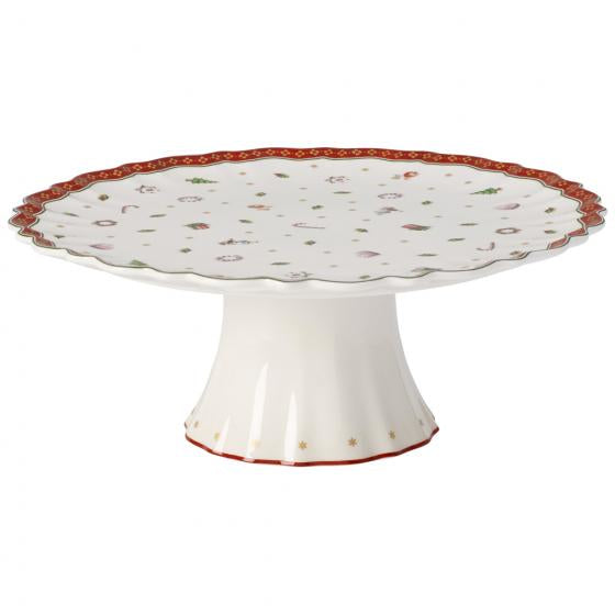 Villeroy & Boch Kuchenplatte Toy's Delight – Ø 28 cm, Porzellan, Mehrfarbig, mikrowellengeeignet