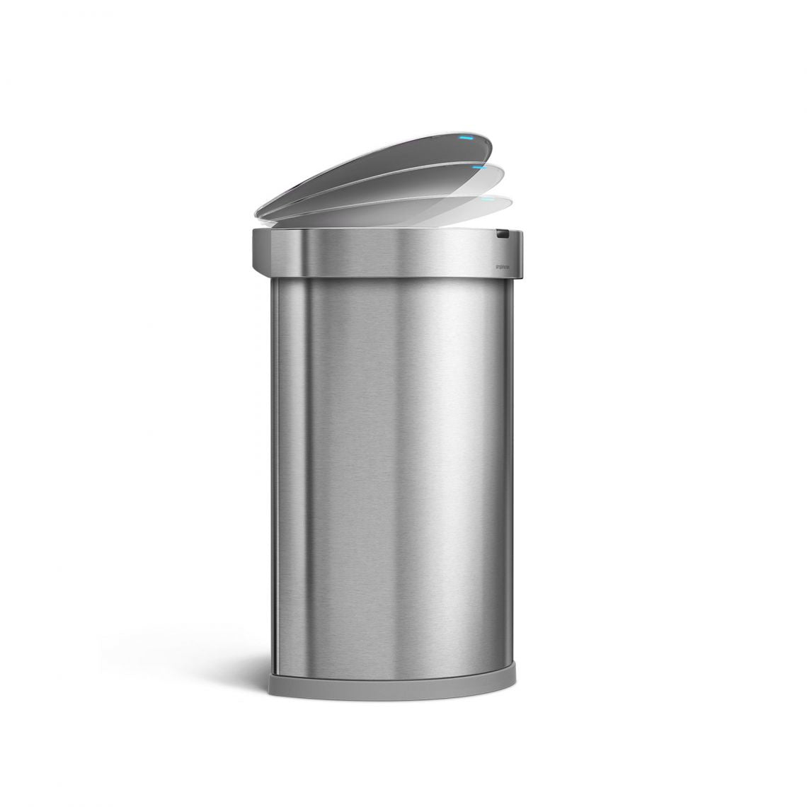 Simplehuman – Abfallcontainer – 45 l – Edelstahl, Silber – B × H × T 391 × 641 × 326 mm