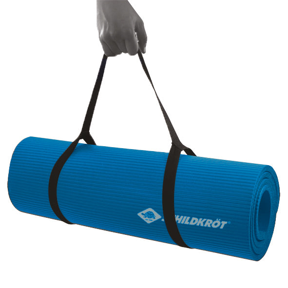 Schildkröt Fitness Trainingsmatte – 185 × 61 cm, 1 cm – Blau, Gummi