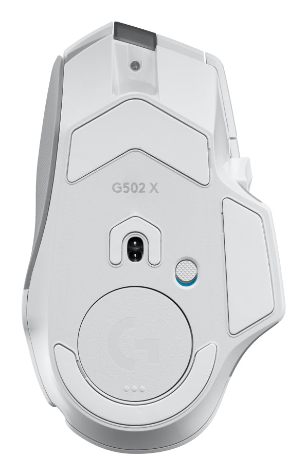 Logitech G G502 X LIGHTSPEED – Gaming-Maus – Kabellos (2,4 GHz), 25600 DPI, Rechts, Weiss
