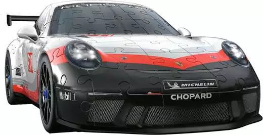 Ravensburger Iconics Porsche 911 GT3 Cup 3D Puzzle – 108 Teile – 25,1×11,1×8 cm – ab 8 Jahren