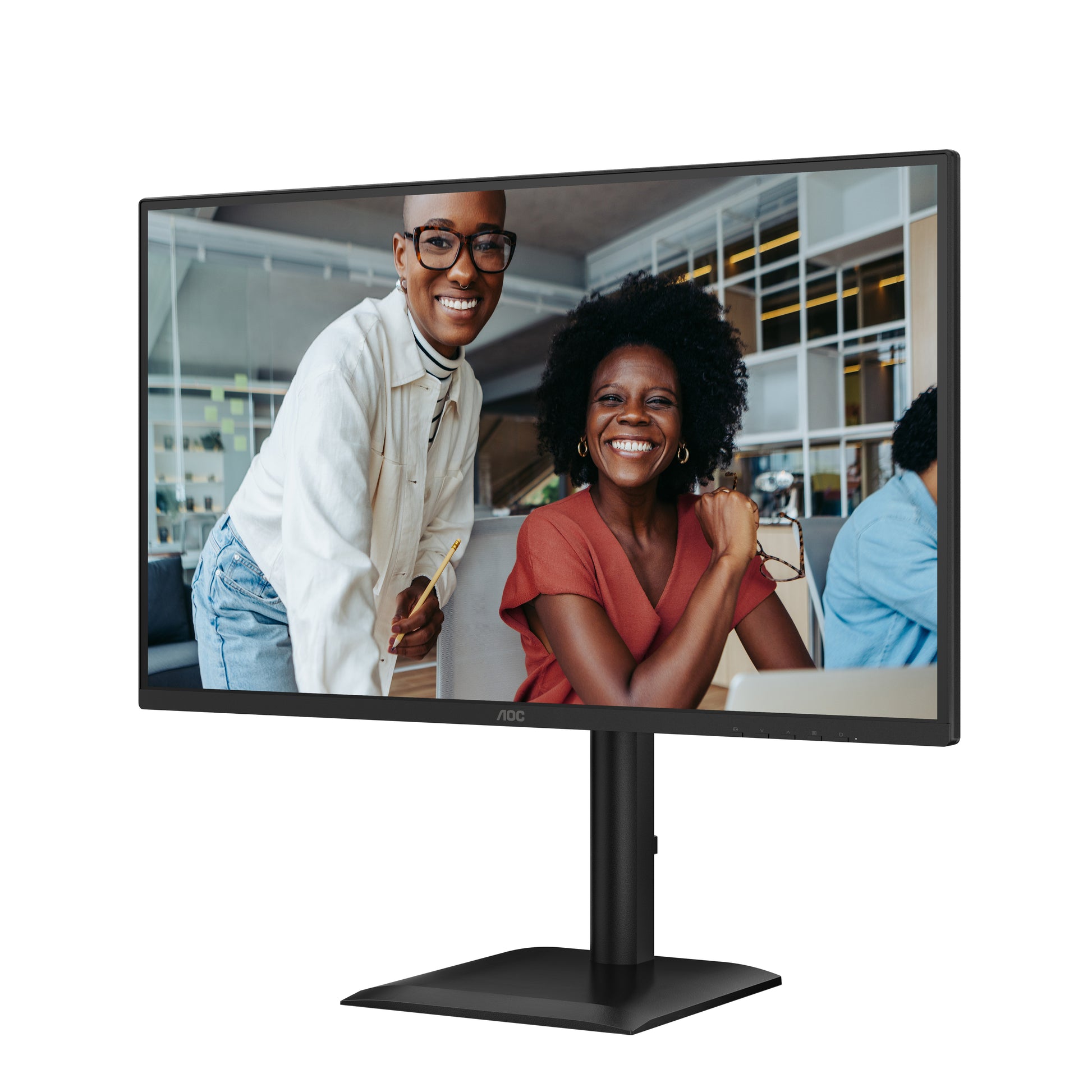 AOC Q27E4U – Monitor, 27", IPS, 120 Hz, 350 cd/m², USB-Hub, integrierte Lautsprecher, schwarz