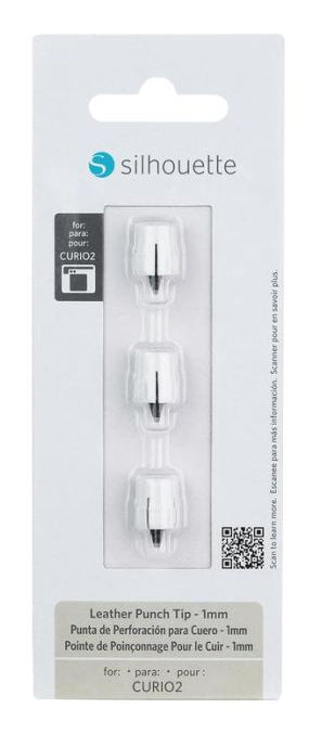 Silhouette Stanzwerkzeugspitzen – Curio 2, 1 mm, Schwarz, Weiss