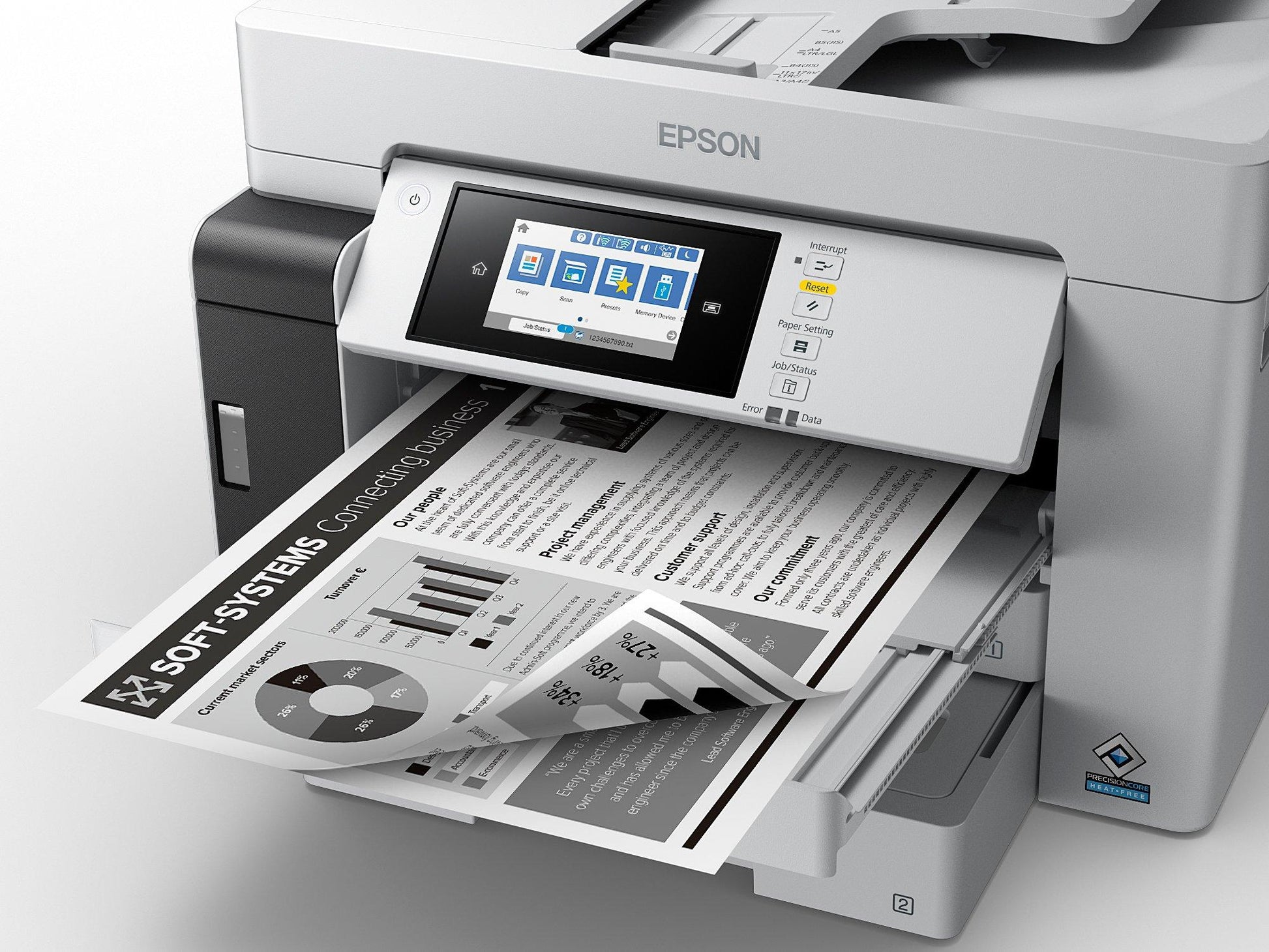 Epson EcoTank Pro ET-M16685 – S/W Tintenstrahl-MFP A3, 3-in-1 – USB/LAN/WLAN – Duplex, ADF – 25 ppm S/W