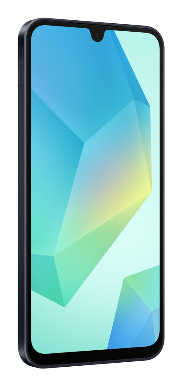 Samsung Galaxy A16 – schwarz, 6,7", 1080 × 2340, Android, 128 GB, 4 GB, Hybride Dual-SIM, 4G, NFC, IP54