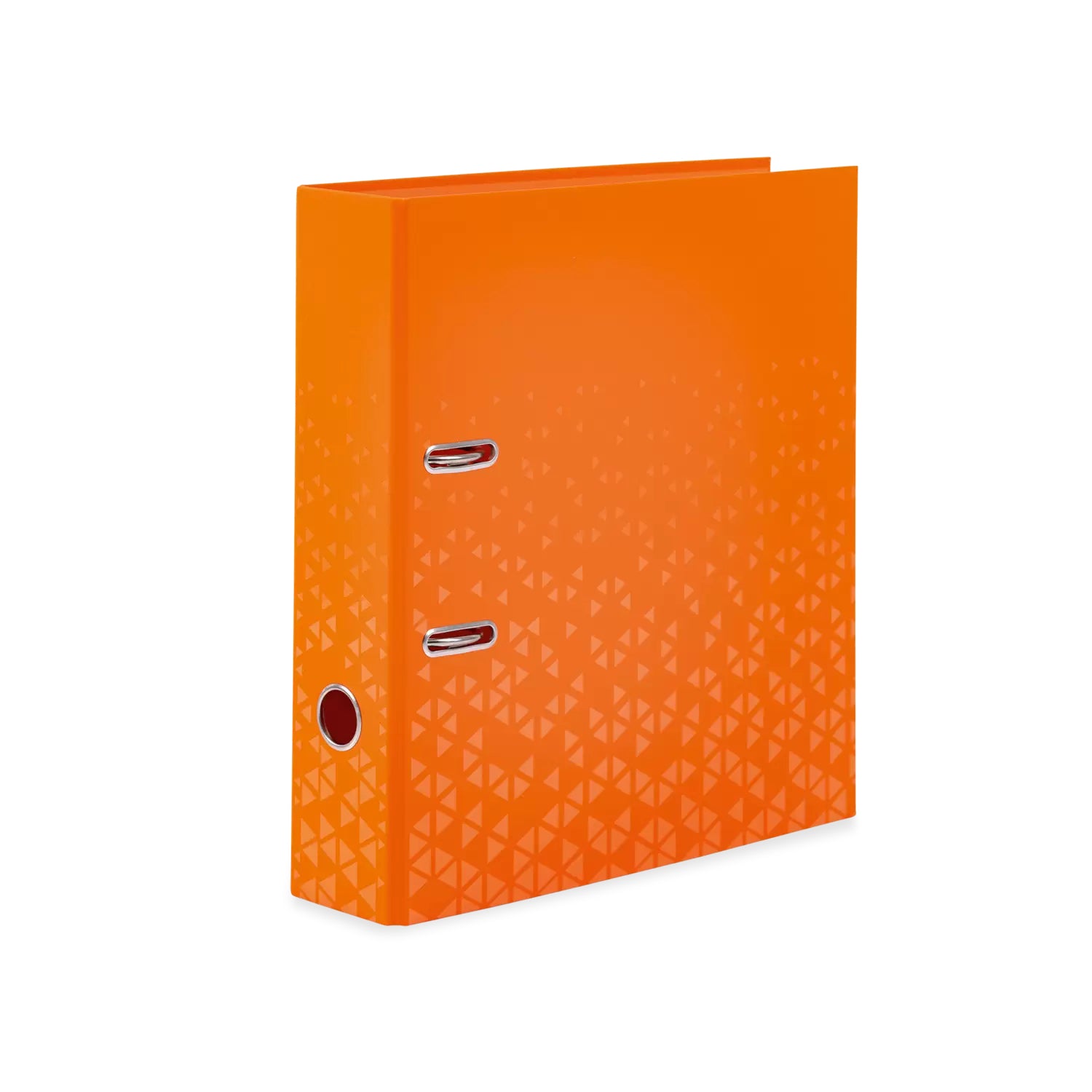 HERMA Ordner – A4 hoch – 2-Ring Hebelmechanik, Rücken 70 mm – orange, mit Niederhalter, mit Griffloch