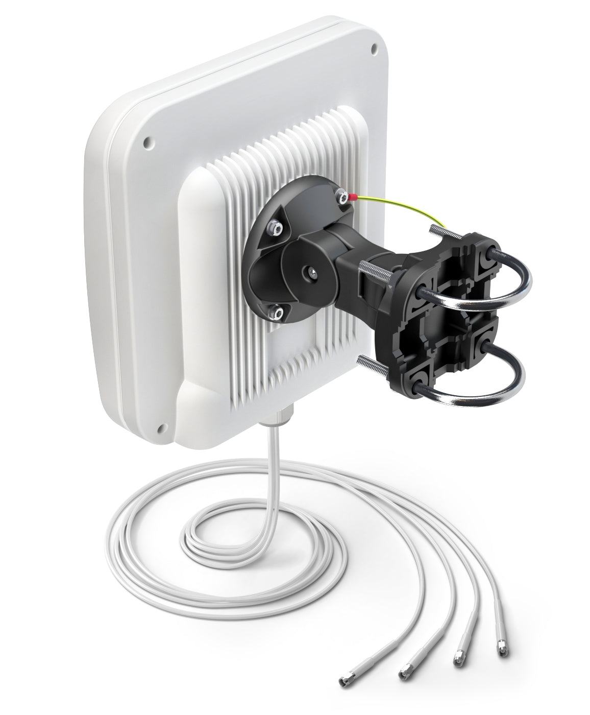 QuWireless 14HV-90-4 – MIMO-direktionale Antenne, 2,4–2,5 GHz, 14 dBi, RP-SMA, IP67, Aussenbereich