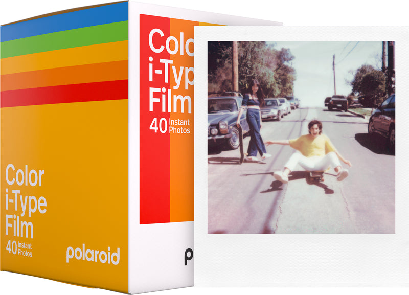 Polaroid i-Type Sofortbildfilm – 88,9 × 108 mm, 79 × 79 mm Bild, ISO 640 – für i-Type Kameras – 40er-Pack