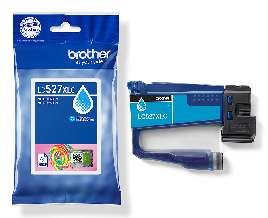 Brother LC527XLC Druckerpatrone – Cyan, Hohe Ausbeute