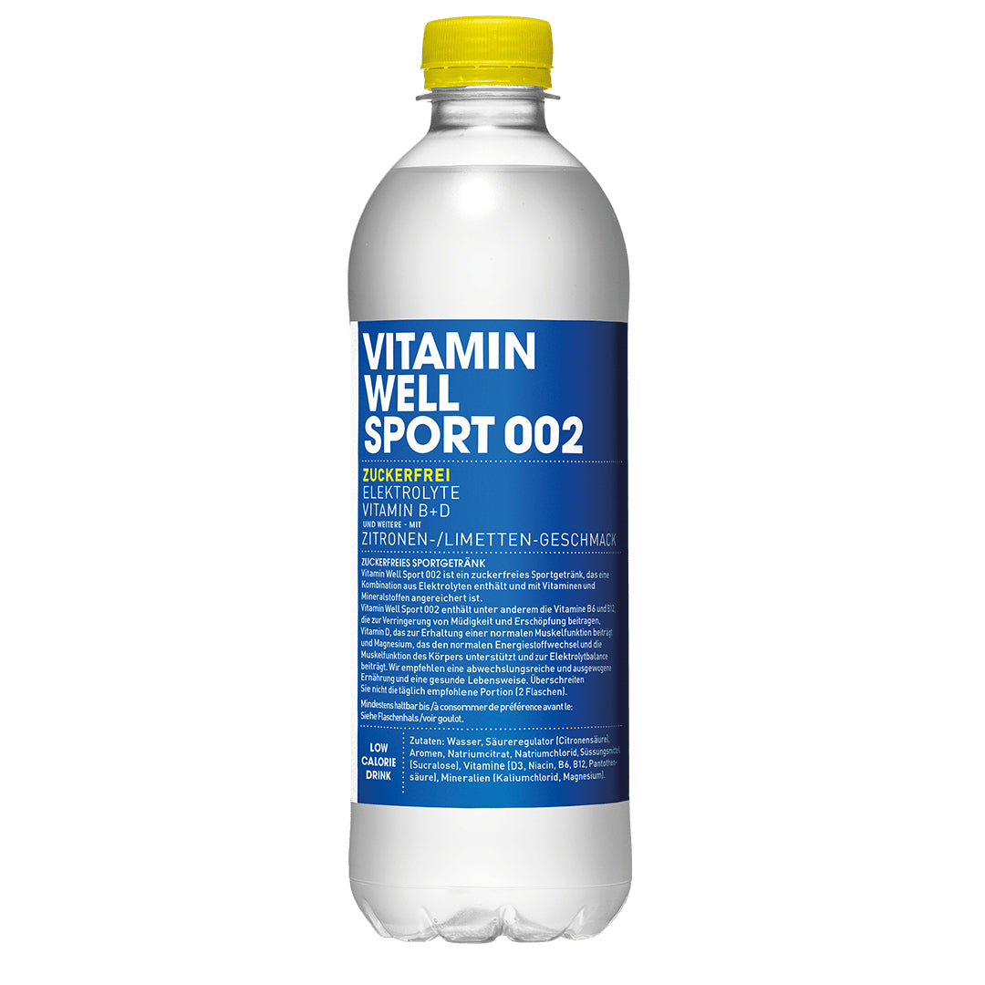 Vitamin Well Vitaminwasser Zitrone & Limette zuckerfrei ohne Kohlensäure – 5 dl