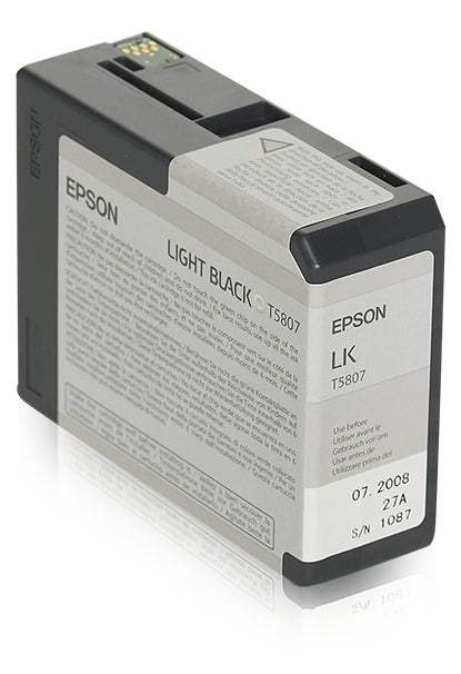 Epson Tintenpatrone T5807, schwarz, ca. 80 ml – für Inkjetdrucker/Multifunktionsgeräte