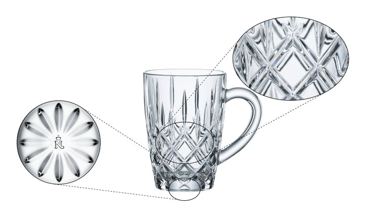 Nachtmann Teetasse – 2er Set, 347 ml, Ø 12 cm, H 11,6 cm, Glas, spülmaschinenfest, mikrowellengeeignet