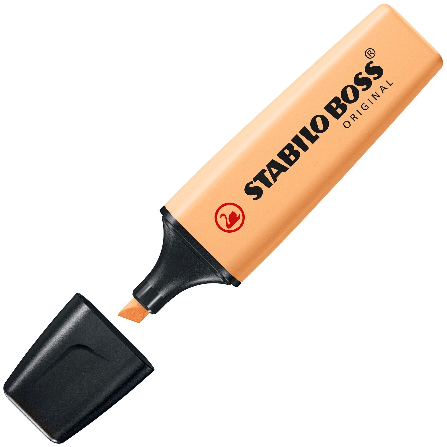 STABILO BOSS Original Textmarker Sanftes Orange – Keilspitze, 2–5 mm