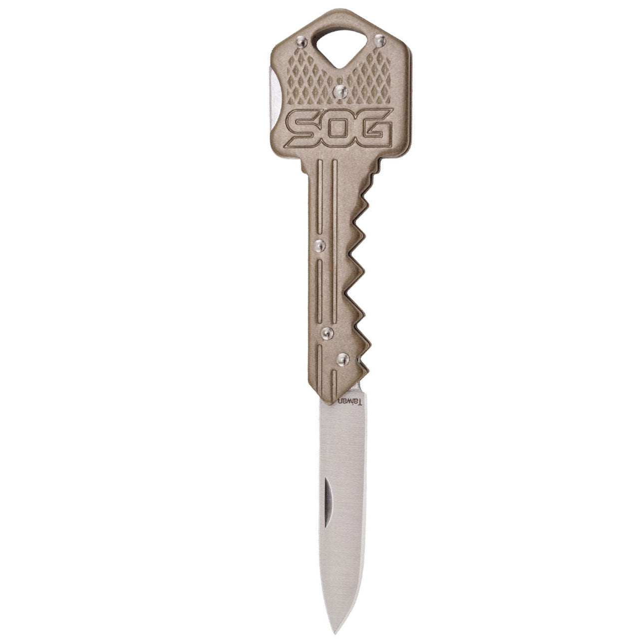 SOG KEY102-CP Schlüsselmesser – Klingenlänge 38 mm, Gesamtlänge 102 mm