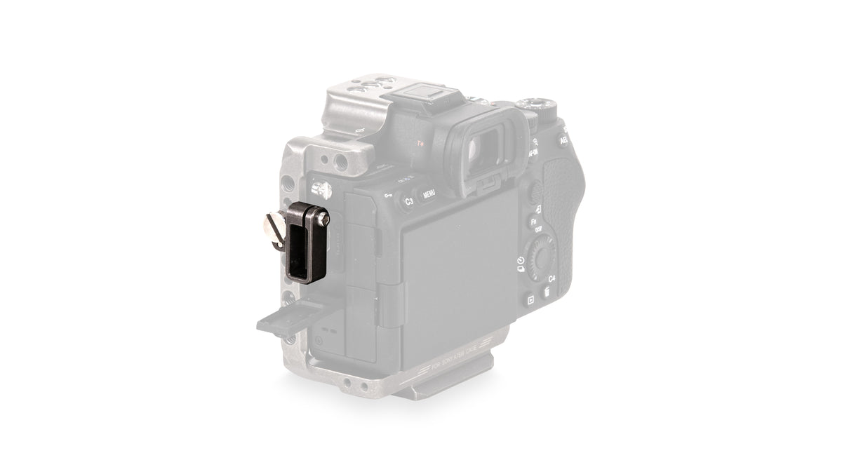 Tilta TA-T18-CC3 Kabelklemme – Aluminium/Edelstahl – für Sony a7S III Half Cage – Grau