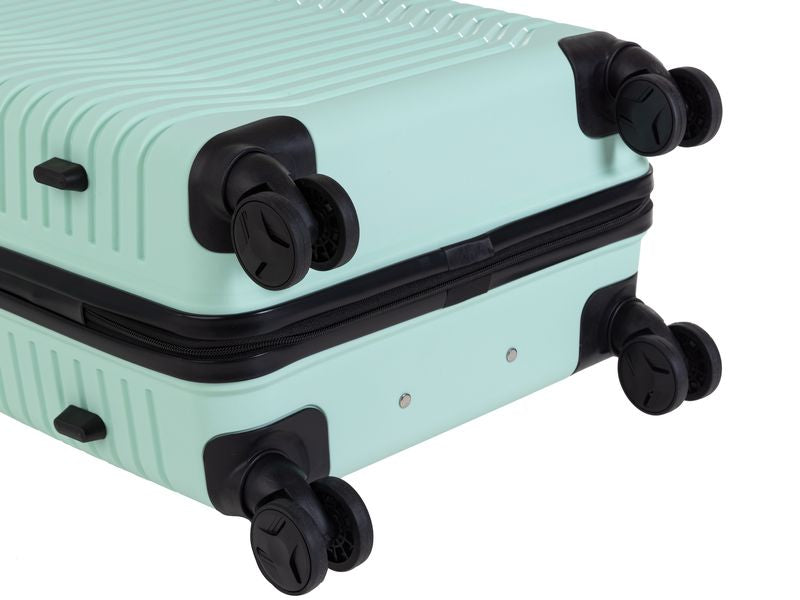 KOOR 3-teiliges Kofferset – Hartschale, 4 Rollen, mit TSA, Mint