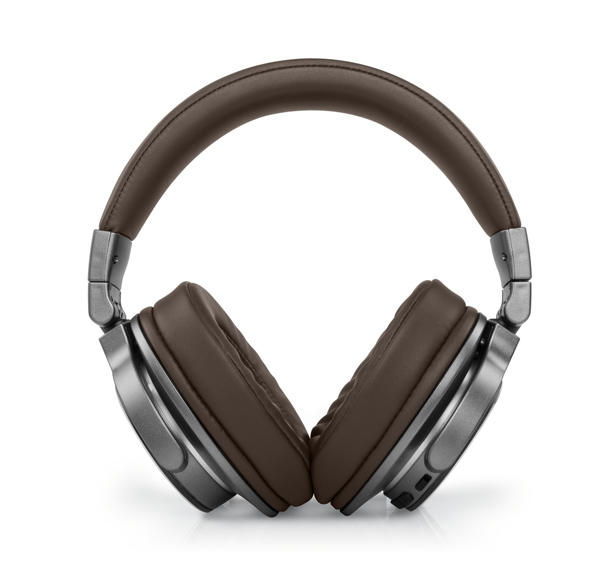 Muse M-278 BT On-Ear Kopfhörer – Stereo, Kabel + BT, 3,5 mm Klinke, BT 5,0, Braun, Silber