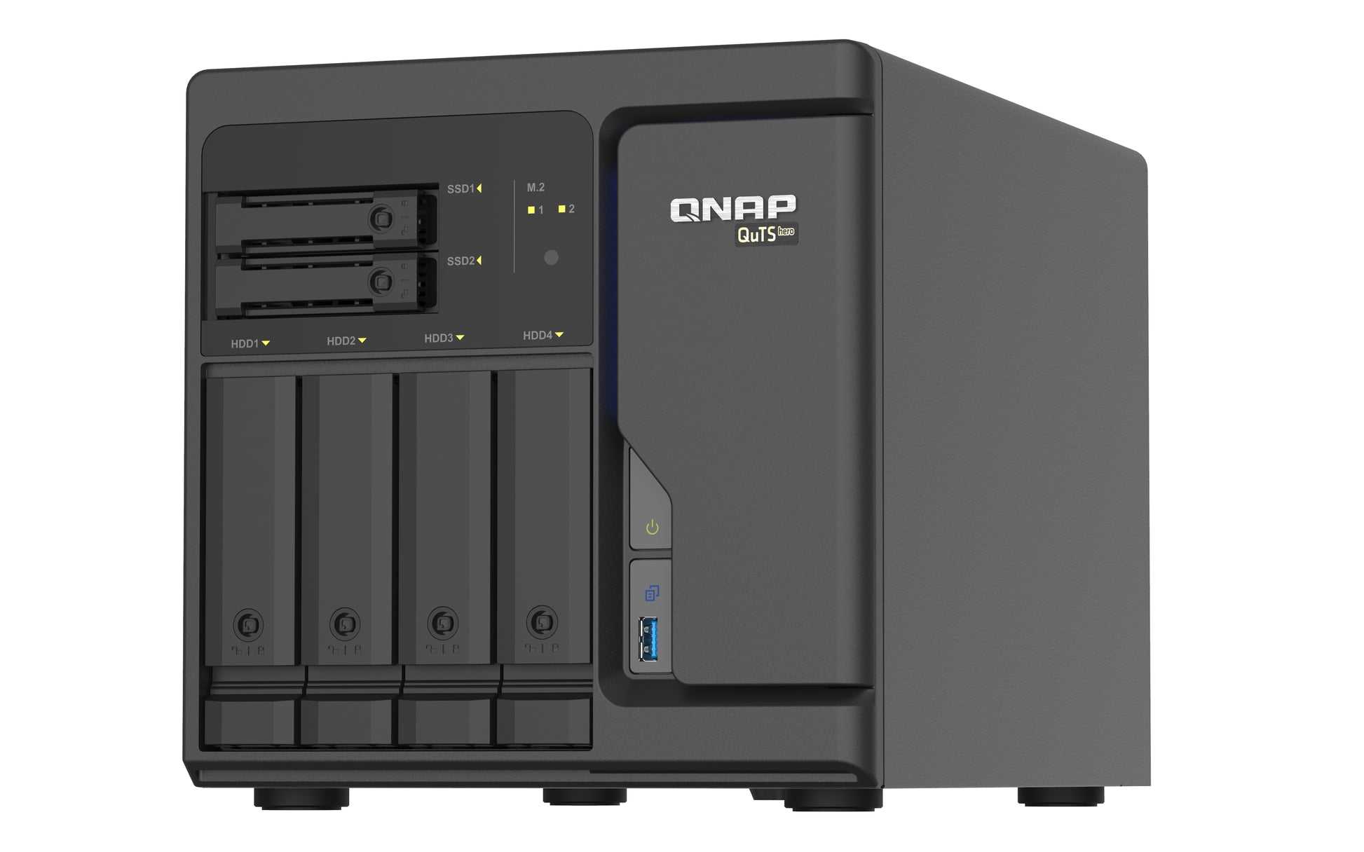 QNAP TS-h686 D1602-8G-BRO Speichergerät – 4×2,5 GbE, 3×USB 3.2, Intel Xeon D-1602, 8 GB RAM