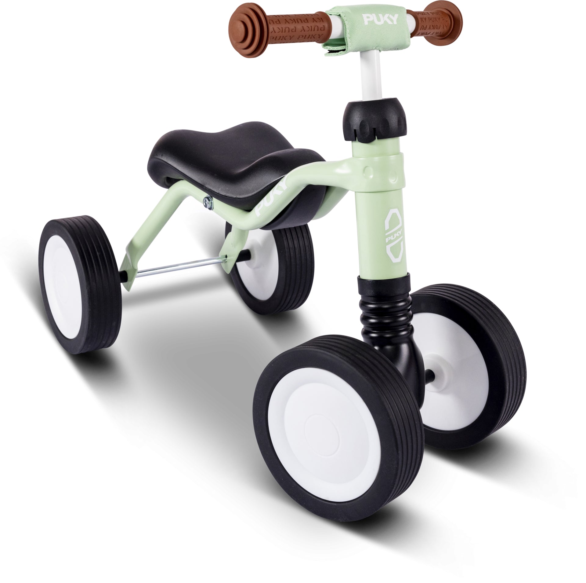 Puky 3044 Rutschfahrzeug – 3 Räder, Lenkeinschlagbegrenzung – ab 1,5 J. – Aluminium, grün