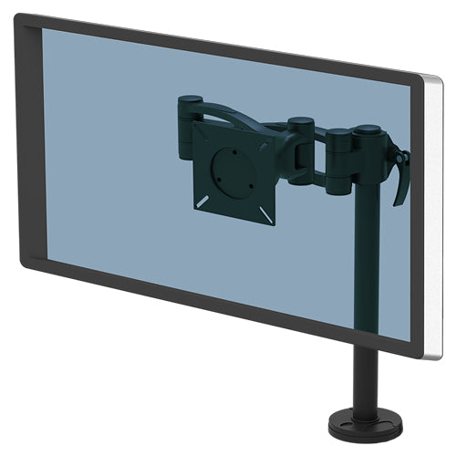 Fellowes Vista – Monitorarm, Tischklemme, 10 kg, höhenverstellbar, neigbar −37 – 37°, schwarz
