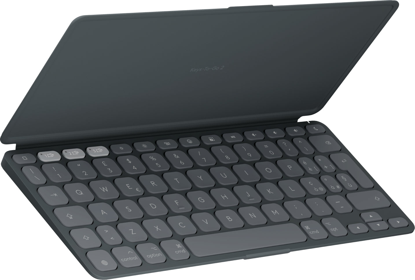 Logitech Keys-To-Go 2 – Mini Tastatur – Schere – Bluetooth 5.0 – QWERTY (IT) – Graphit