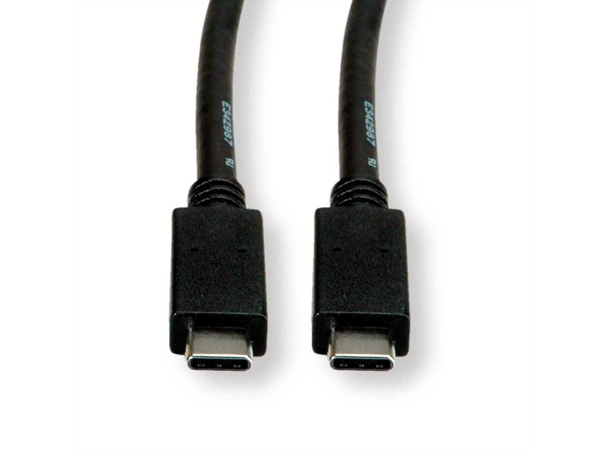 VALUE USB-C auf USB-C Kabel – USB 3.2 Gen 2 (10 Gbit/s) – 1 m – PD 100 W – Weiss