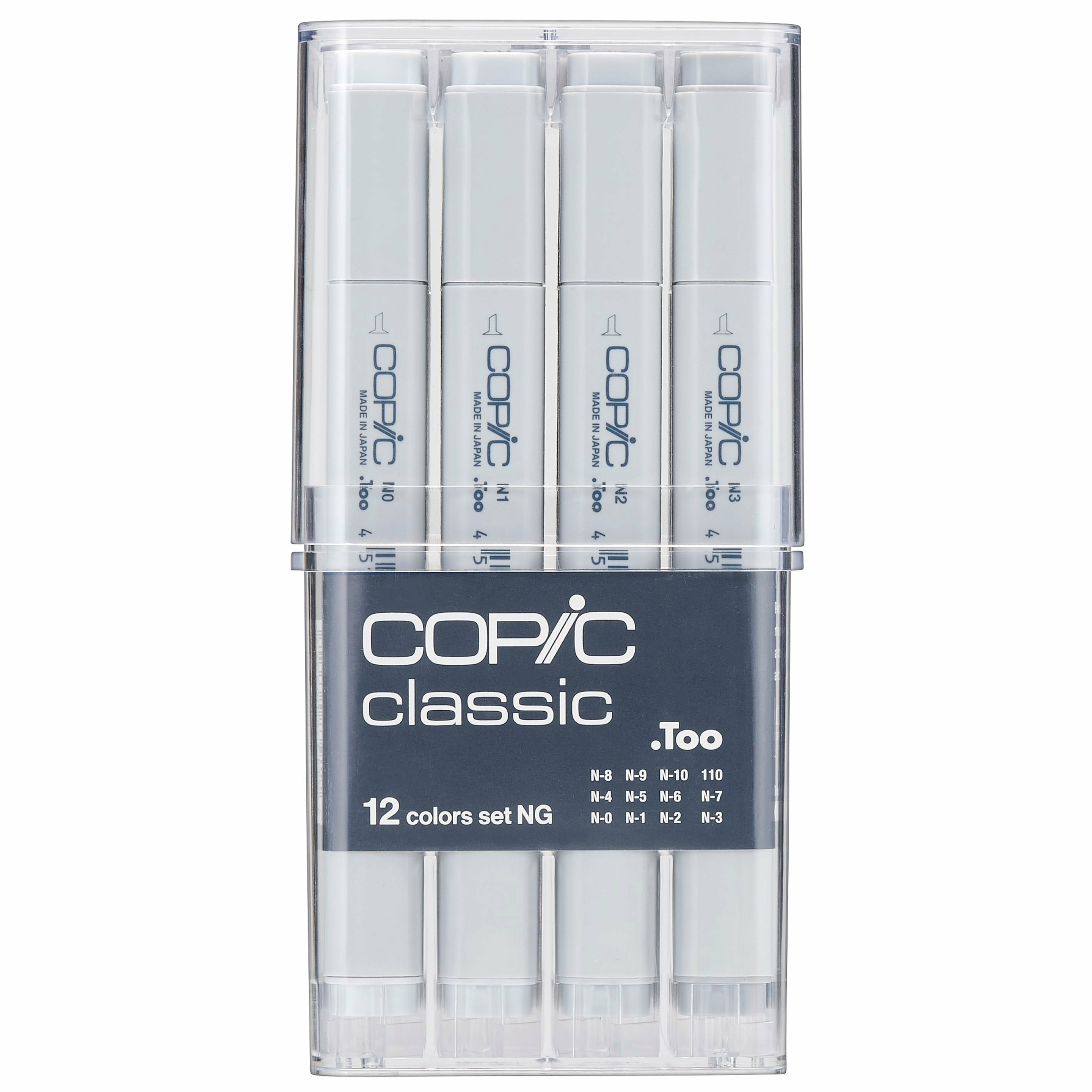 Copic Permanent Marker – Grau, 12er-Set