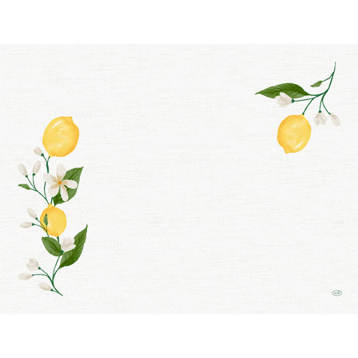 Duni Tischset Lemon Fiesta, Papier, Rechteckig, 30 × 40 cm – FSC – 1'000 Stk.