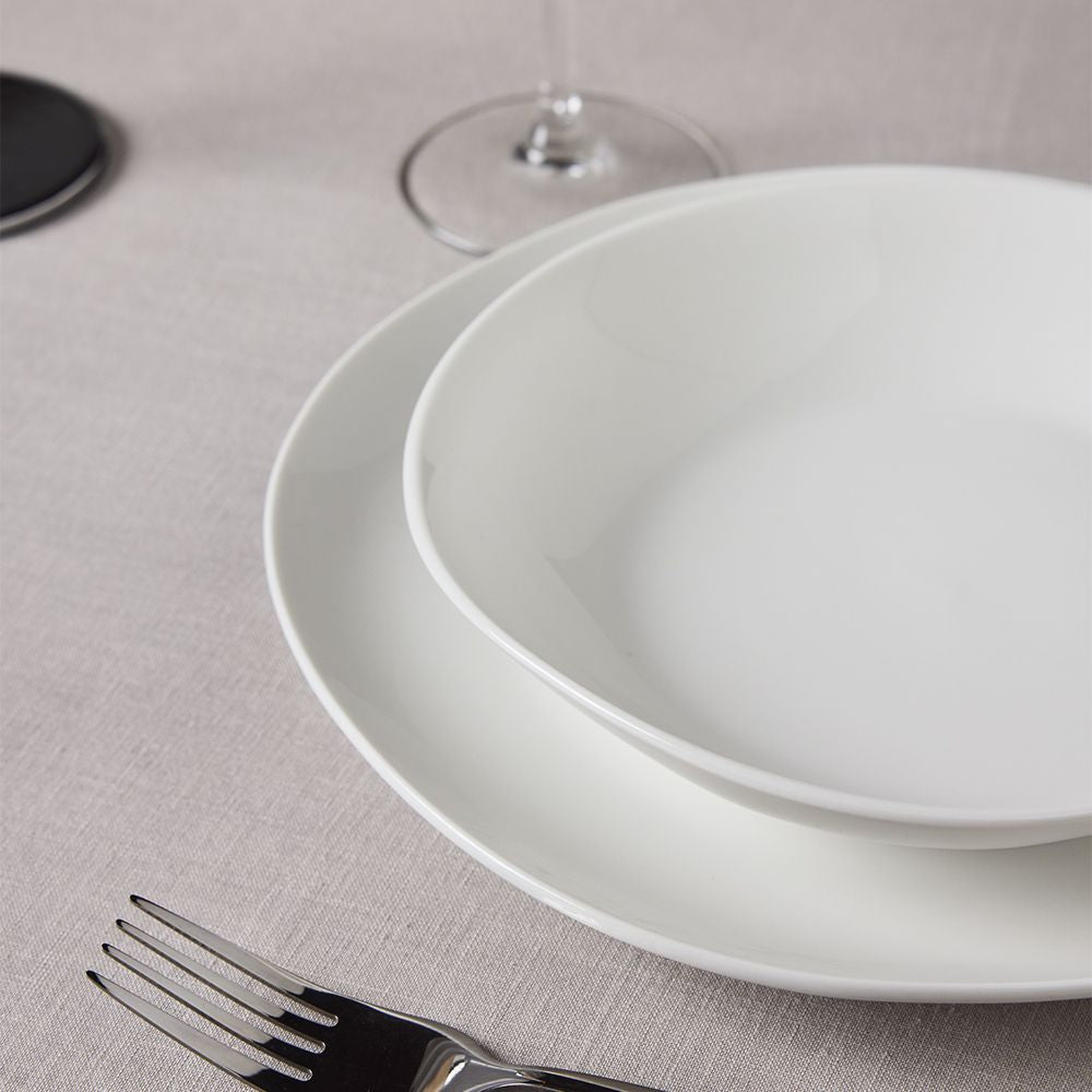 Tognana Porcellane Geschirrset Delphi – 18-teiliges Set, Ø 27/21 cm, Porzellan, spülmaschinenfest