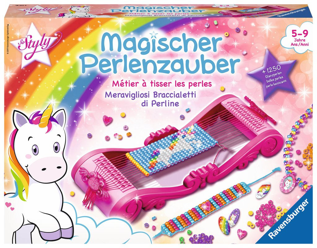 Ravensburger Magischer Perlenzauber – Perlen-Set – Einhorn – 1250 Perlen – ab 5 Jahren