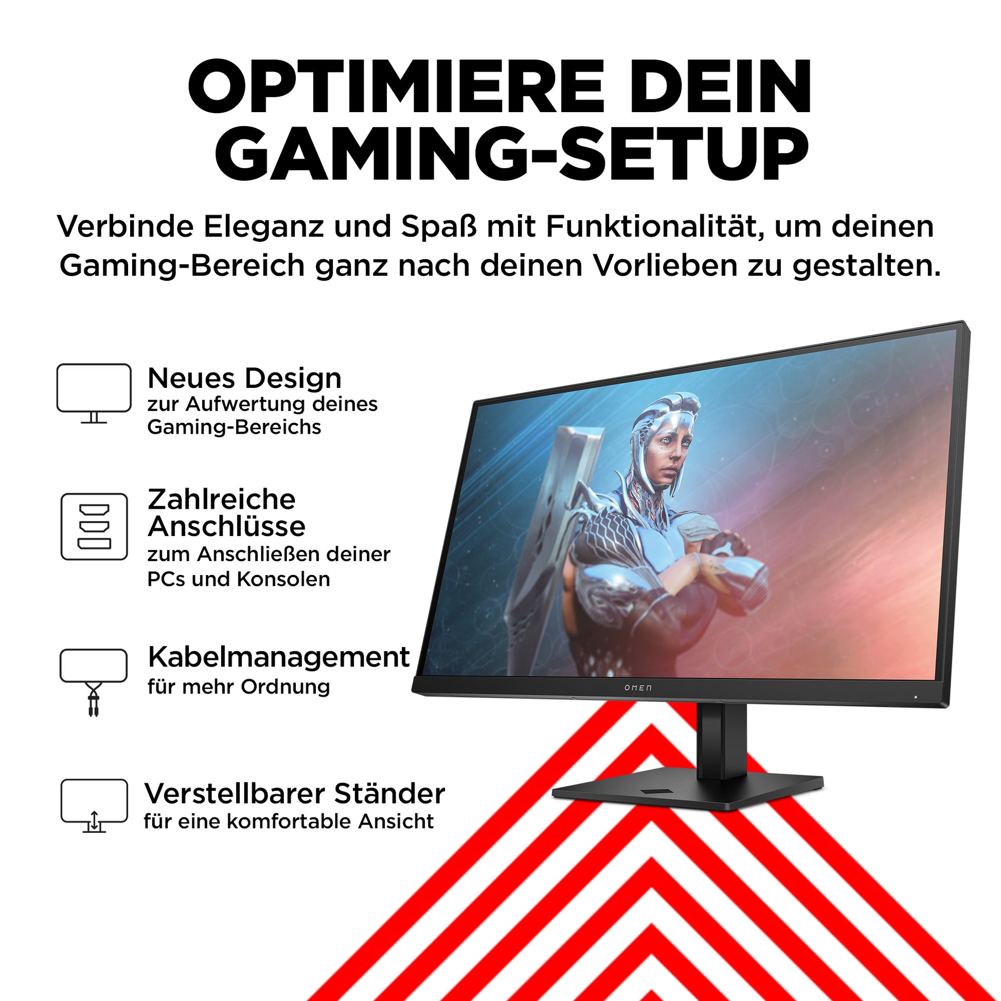 HP OMEN 27 – Monitor, 27" 1920 × 1080 (Full HD), Schwarz