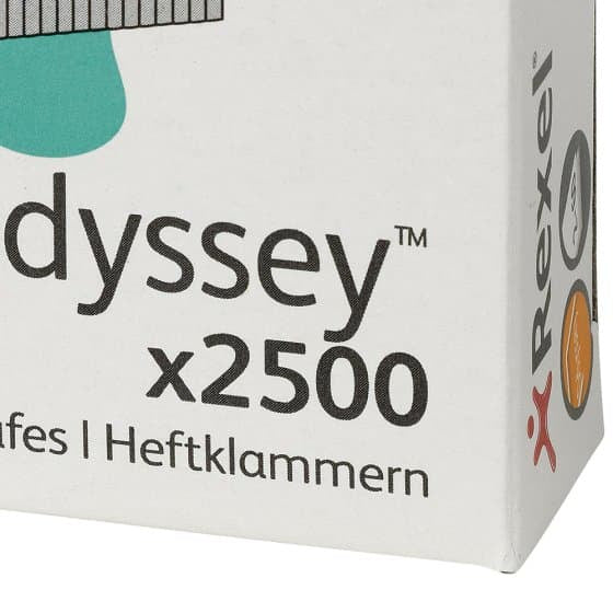 Rexel Heftklammern – für Rexel Odyssey – 9 mm – Metall, silber – 2500 Stk.