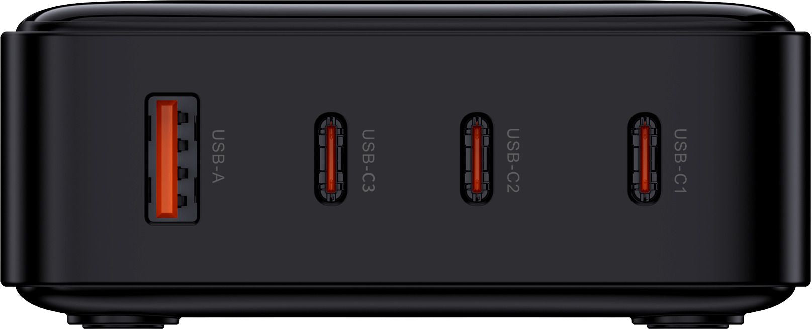 M. Schönenberger 24.21100SZ USB-Desktop-Ladegerät 100 W – USB-C×3, USB-A×1 – GaN – Schwarz