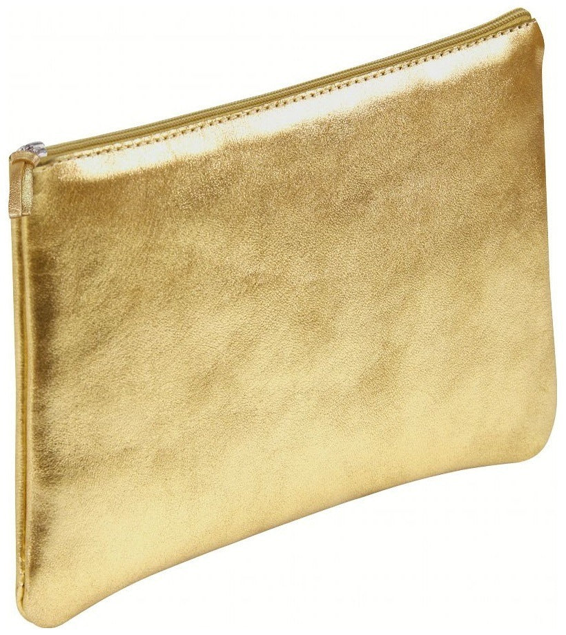 Clairefontaine Gaia Etui, leer – gold – Leder – 22 × 11 × 3 cm