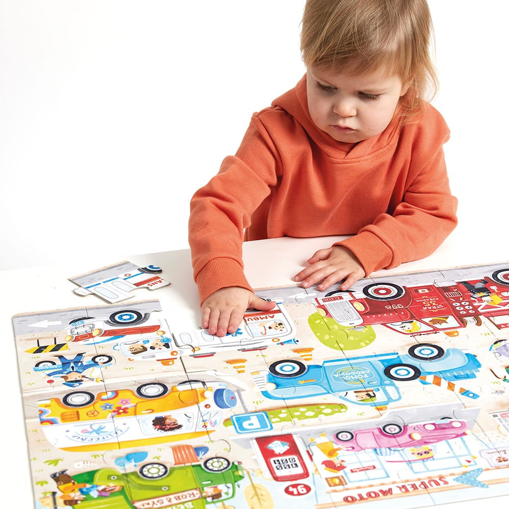 Banana Panda Puzzle Cars – 40 Teile – 25 × 21,5 cm – ab 3 Jahren