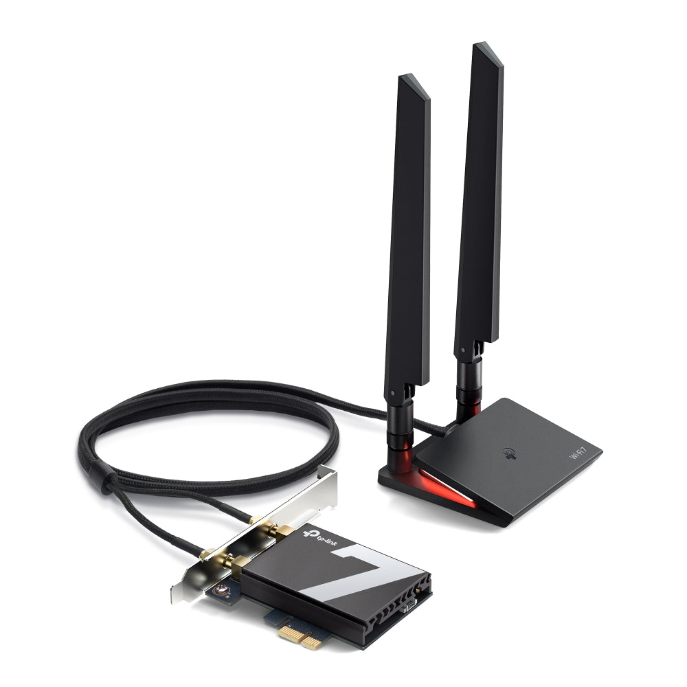TP-Link Archer TBE550E 9,3 Gbit/s-Karte – PCIe, Wi-Fi 7 (802.11be), Tri-Band, Bluetooth