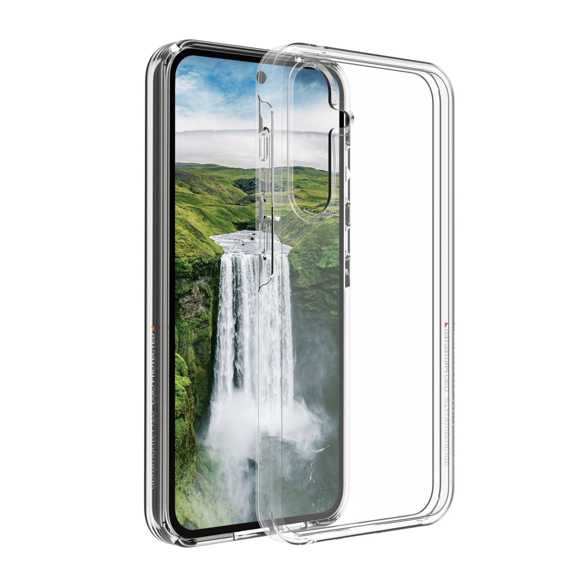 dbramante1928 Iceland Ultra D3O Backcover – für Samsung Galaxy A55 5G, Recycling-Kunststoff, Transparent