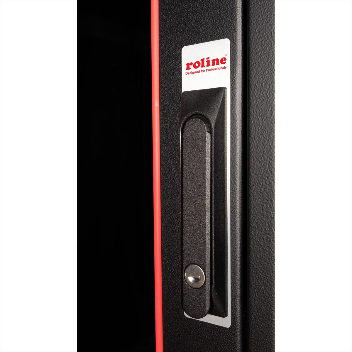 ROLINE Pro – 19" Netzwerkschrank 42U, IP20, abschliessbar, 600 × 800 × 2053 mm, schwarz, Stahl