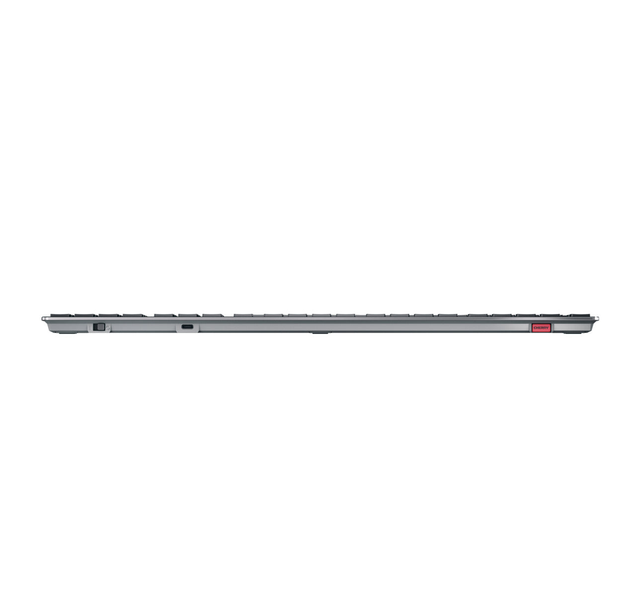 CHERRY KW X ULP – Tastatur – QWERTY (UK) – USB + RF + Bluetooth, Cherry MX Low-Profile, LED, Schwarz