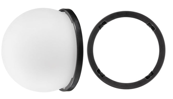 Westcott Diffusionskuppel – sphärisch, Glas, 100 × 94 × 100 mm – für L60-B, FJ200, FJ80 – Schwarz