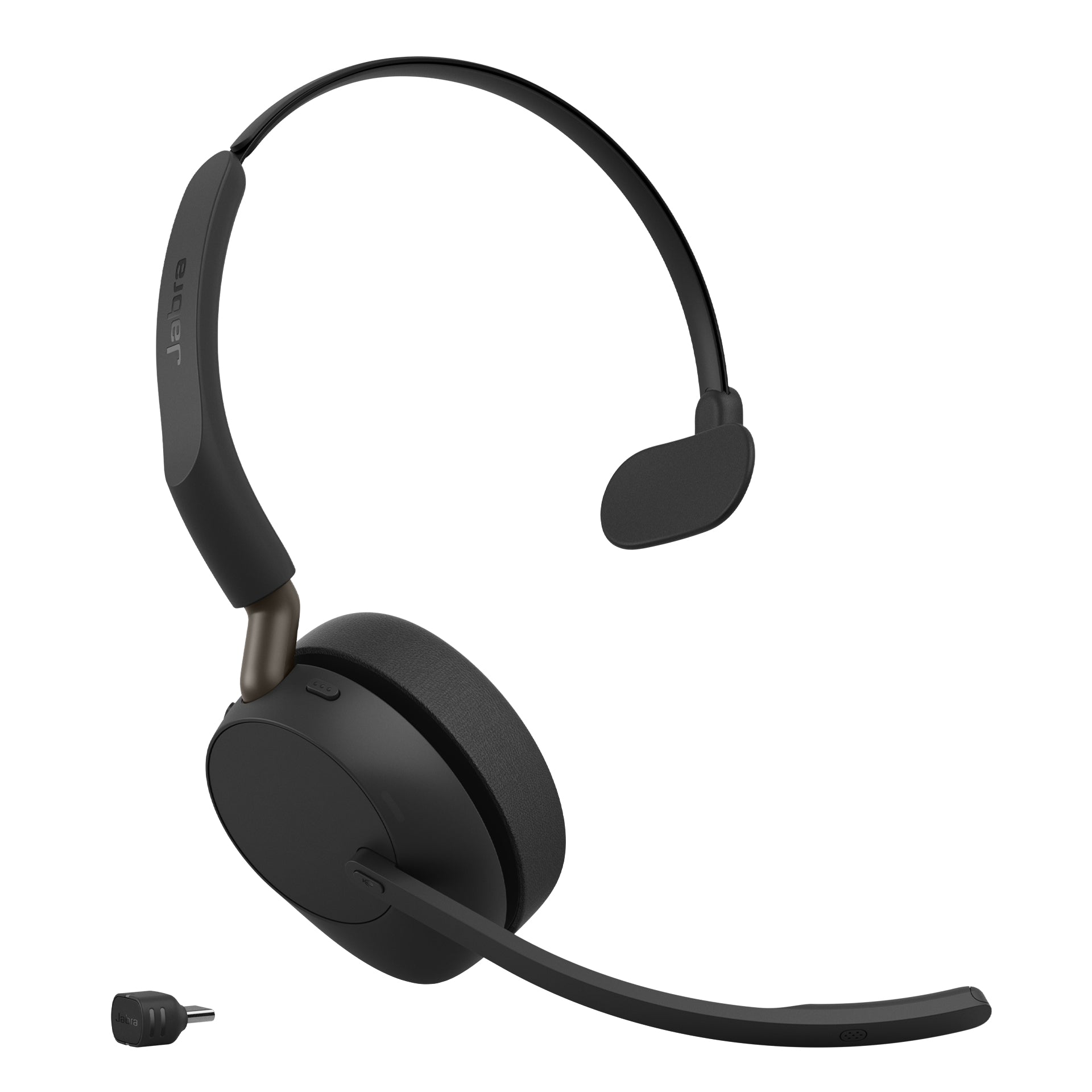 Jabra Evolve3 65 UC Office-Headset – On-Ear, Mono, BT, USB-C, UC-optimiert, Schwarz