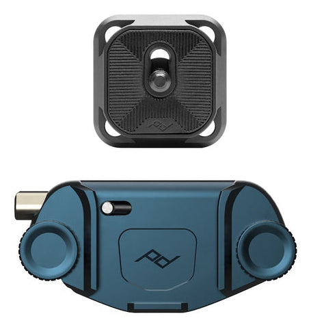 Peak Design Capture v3 Gurtclip-Halterung – Aluminium – für Kameras – Blau