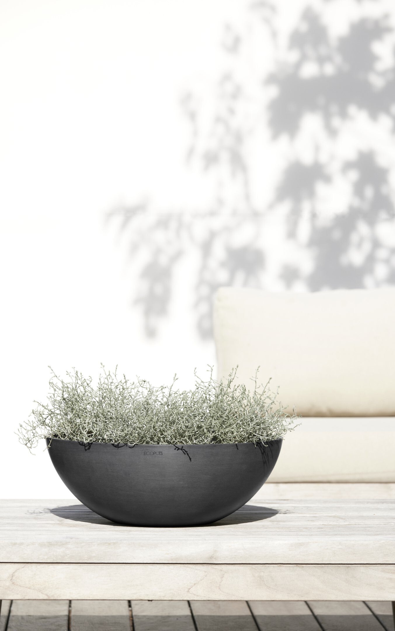 Ecopots Vienna Schale – 22'300 ml – Kunststoff, grau