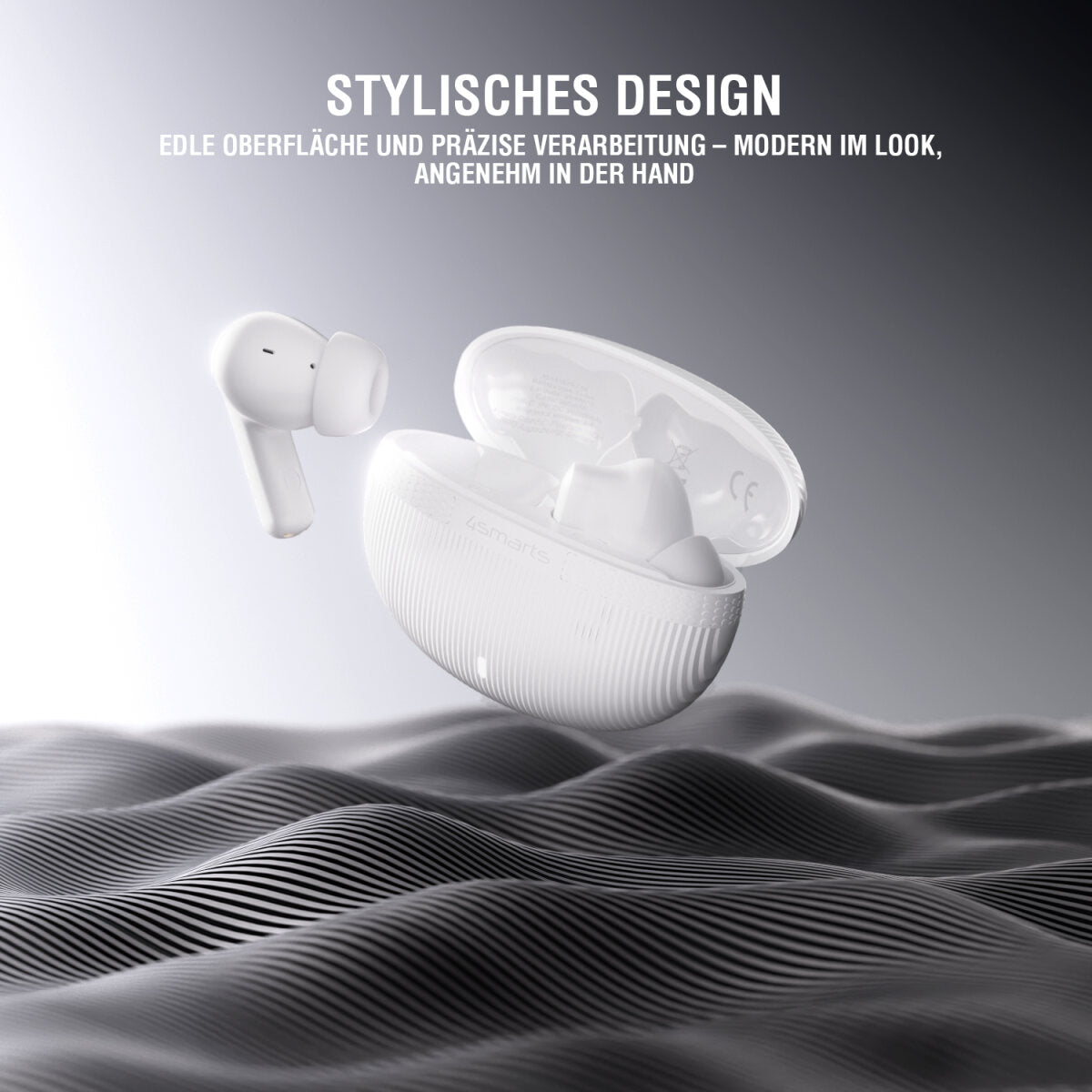 4smarts SkyBuds Pro – True Wireless In-Ear Kopfhörer – Bluetooth 5.4, ANC – Olivgrün, bis 20 h
