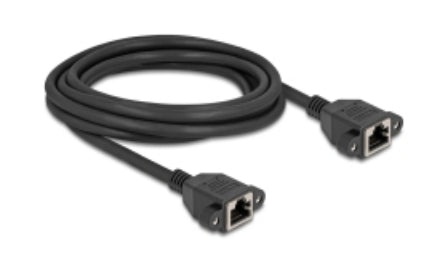 DeLOCK Patchkabel – Cat 6A S/FTP, 3 m, Schwarz, RJ-45